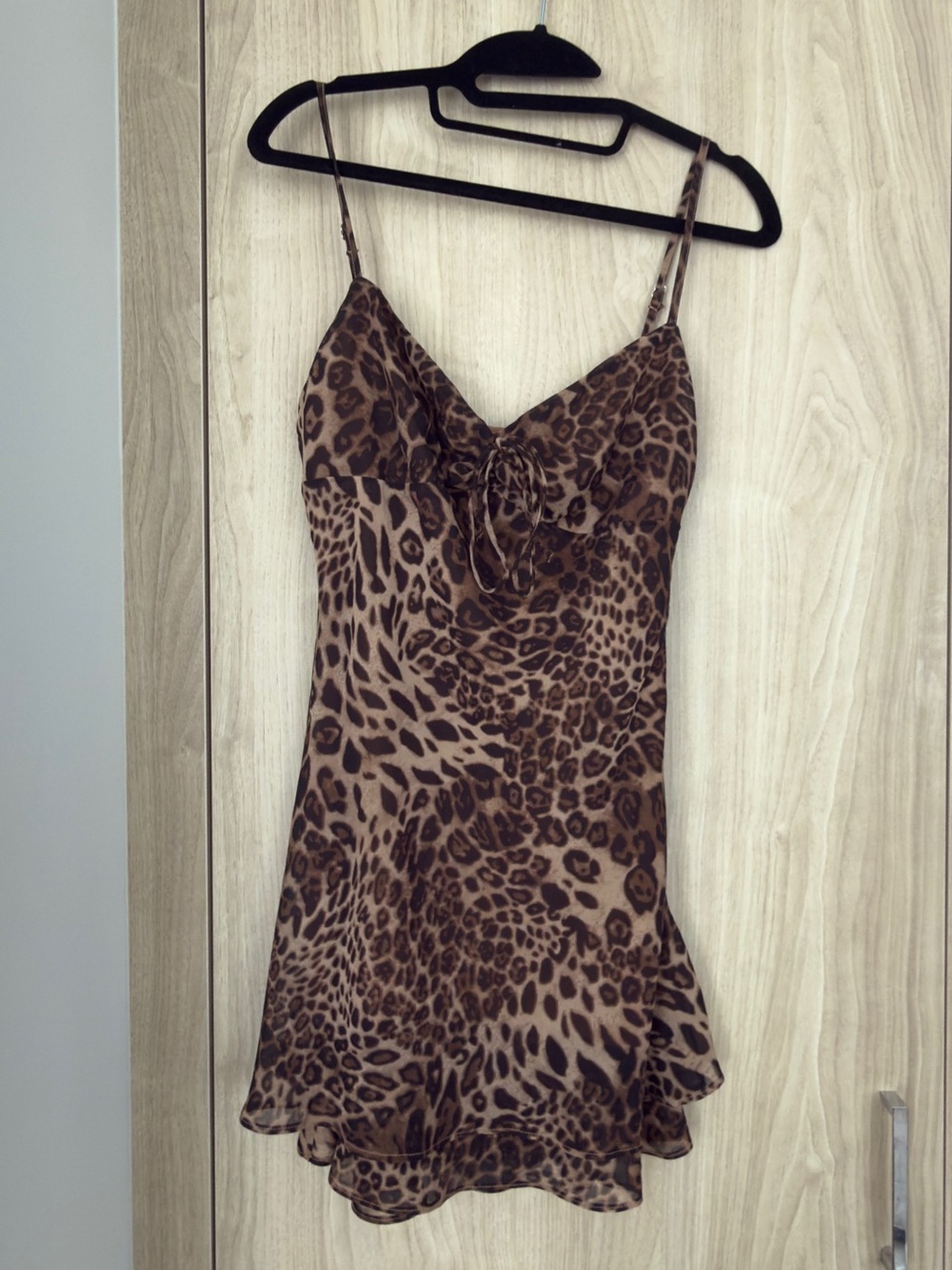 superdown dex Leopard Print Slip Mini Dress from revolve size M